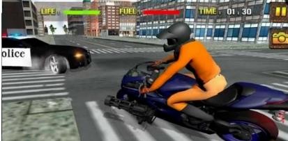 Traffic Cop Bike Prison Escape