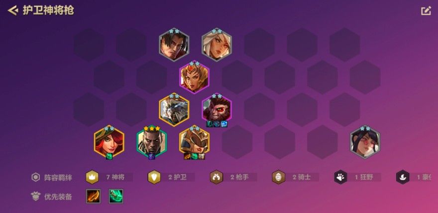 金铲铲之战s1神将阵容
