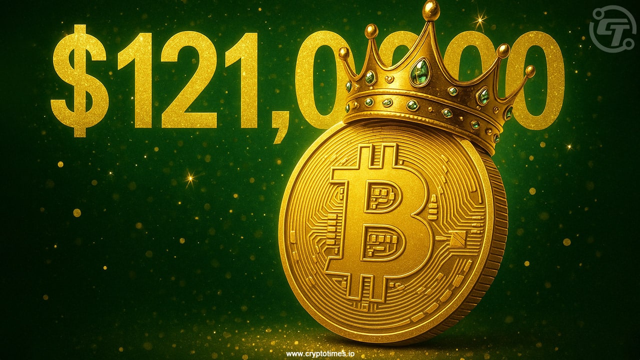 比特币价格创下121,000美元历史新高，下一目标瞄准125,000美元