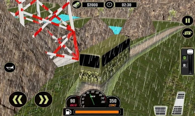 Off Road Army Bus Driving:Soldier Transport Duty
