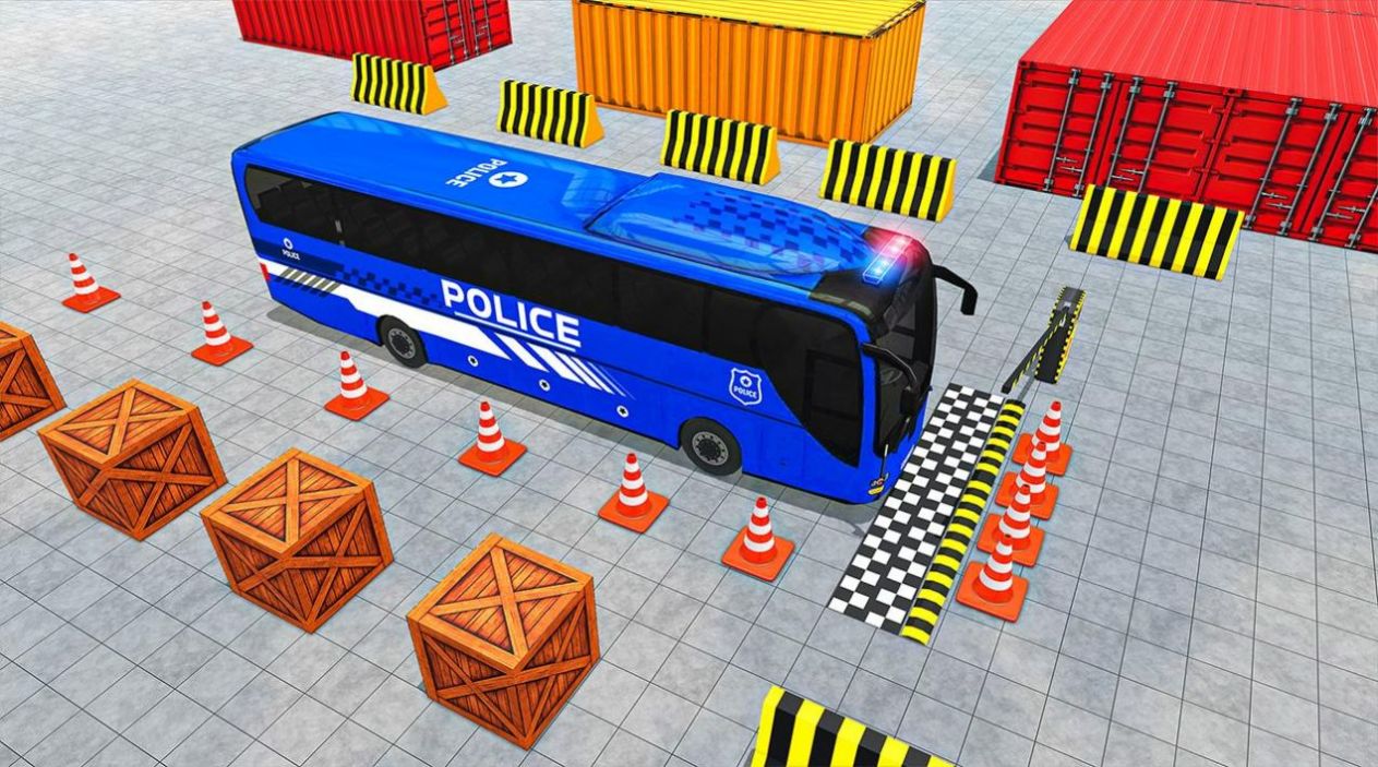 Police Bus Parking Game