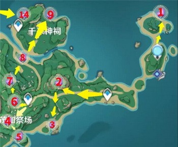 原神鹤观岛雷神瞳在哪里?原神2.2鹤观岛雷神瞳位置大全2