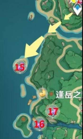 原神鹤观岛雷神瞳在哪里?原神2.2鹤观岛雷神瞳位置大全4