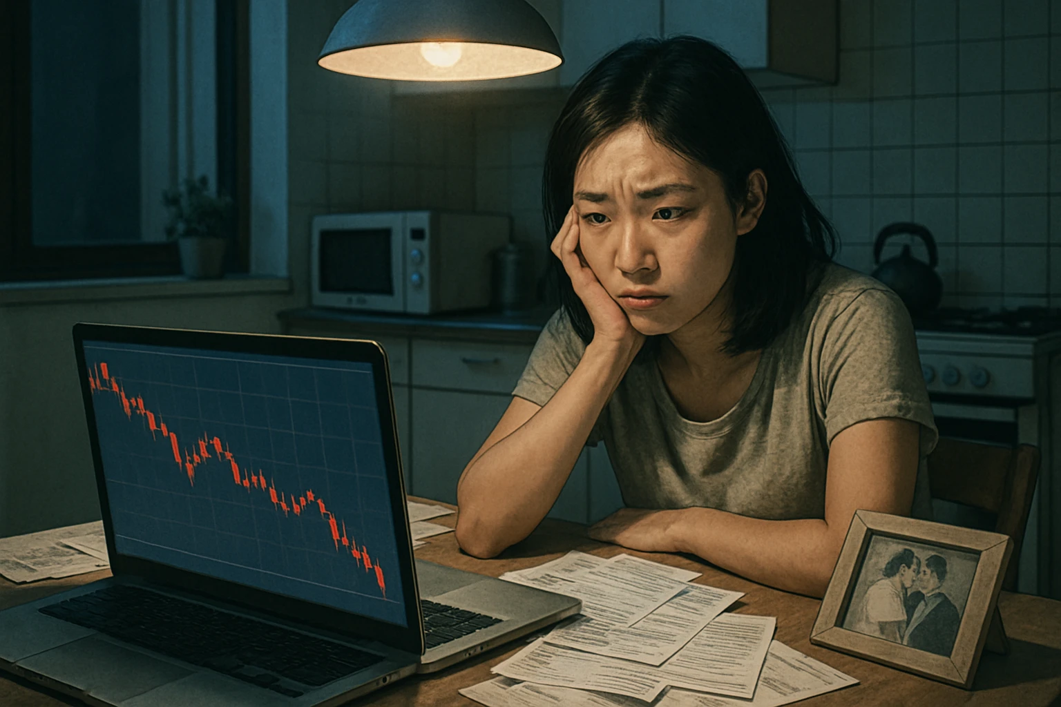 91 年次一宝妈，炒币亏烂 200 万，体制内喊老公卖房救。