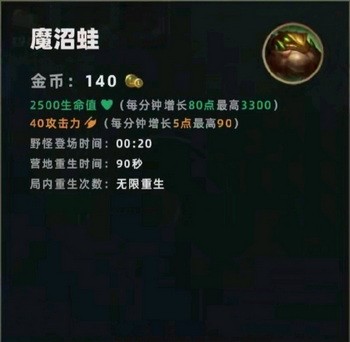 英雄联盟手游野怪刷新时间经验数据 lol英雄联盟手游野区机制介绍2