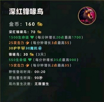 英雄联盟手游野怪刷新时间经验数据 lol英雄联盟手游野区机制介绍4