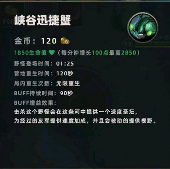 英雄联盟手游野怪刷新时间经验数据 lol英雄联盟手游野区机制介绍7