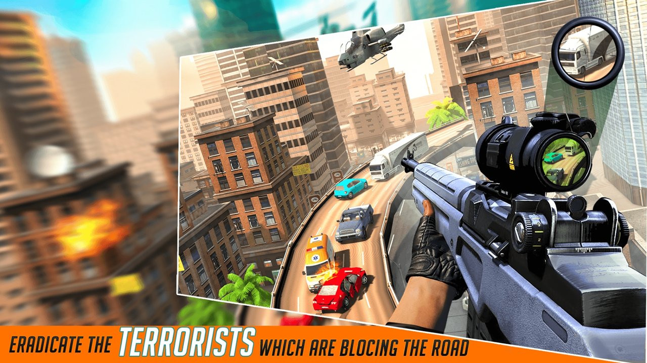 Highway Sniper Gun Shooter : Elite Shooting Game