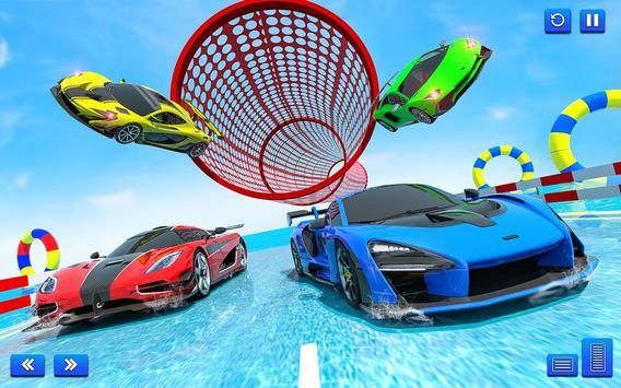 Water Surfing Car Stunts