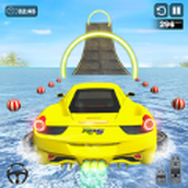 Water Surfing Car Stunts