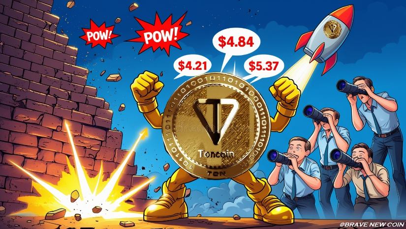 Toncoin (TON) 价格预测：Toncoin 坚守 3.10 美元支撑位，多头剑指 4.84 美元及更高目标