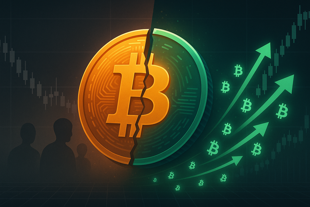 比特币网络分裂：活跃用户下降，而交易量上升8%