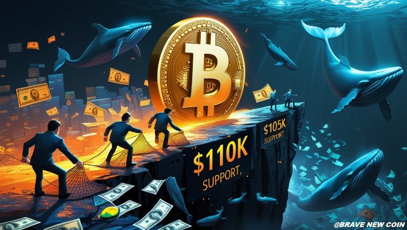 比特币（BTC）价格预测：比特币跌破11万美元关口，交易员紧盯10.5万美元支撑位期待反弹