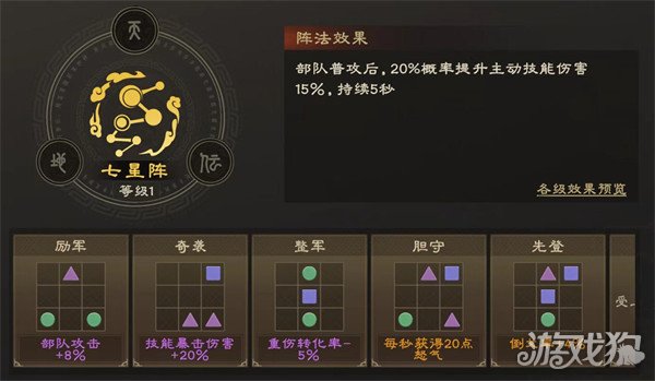 偃武七星阵怎么玩 七星阵玩法攻略