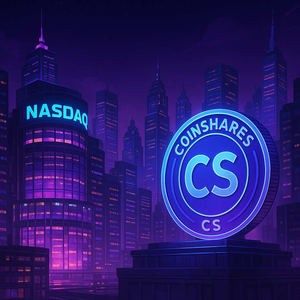 CoinShares将目光投向华尔街：12亿美元的纳斯达克首秀会重新定义加密货币吗