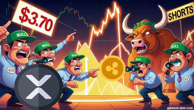 XRP价格预测：随着XRP测试三角阻力位，3.70美元的回归是否在望？