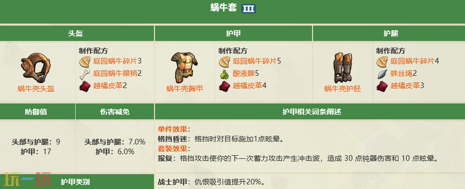 禁闭求生2蜗牛套配方是什么 蜗牛套护甲制作材料汇总