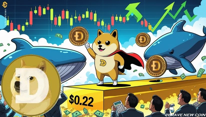 狗狗币（DOGE）价格预测：巨鲸抛售4000万枚DOGE但0.22美元支撑位稳固——马斯克助推的ETF热潮即将到来？