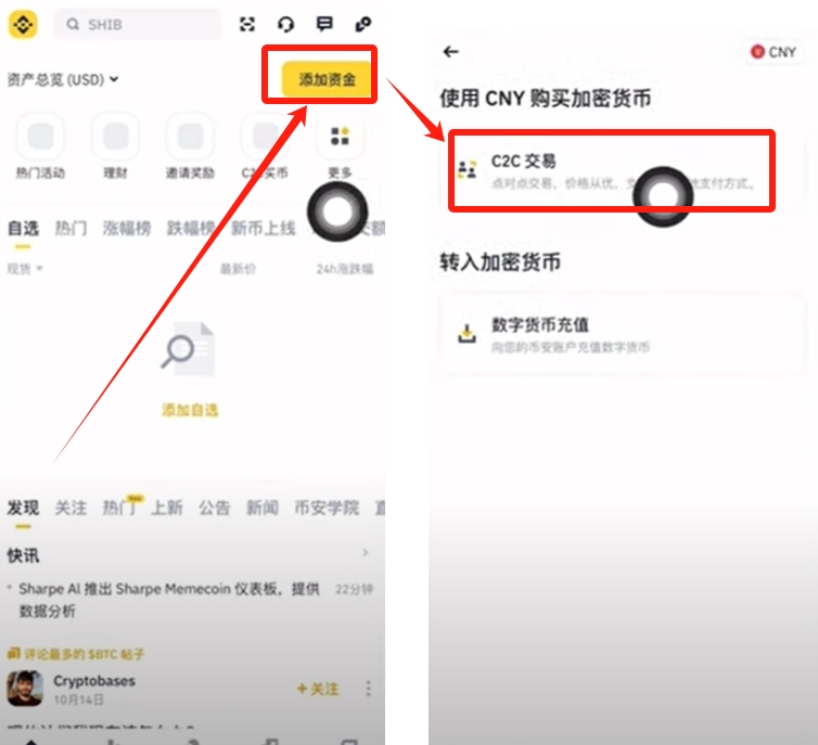 C2C入金