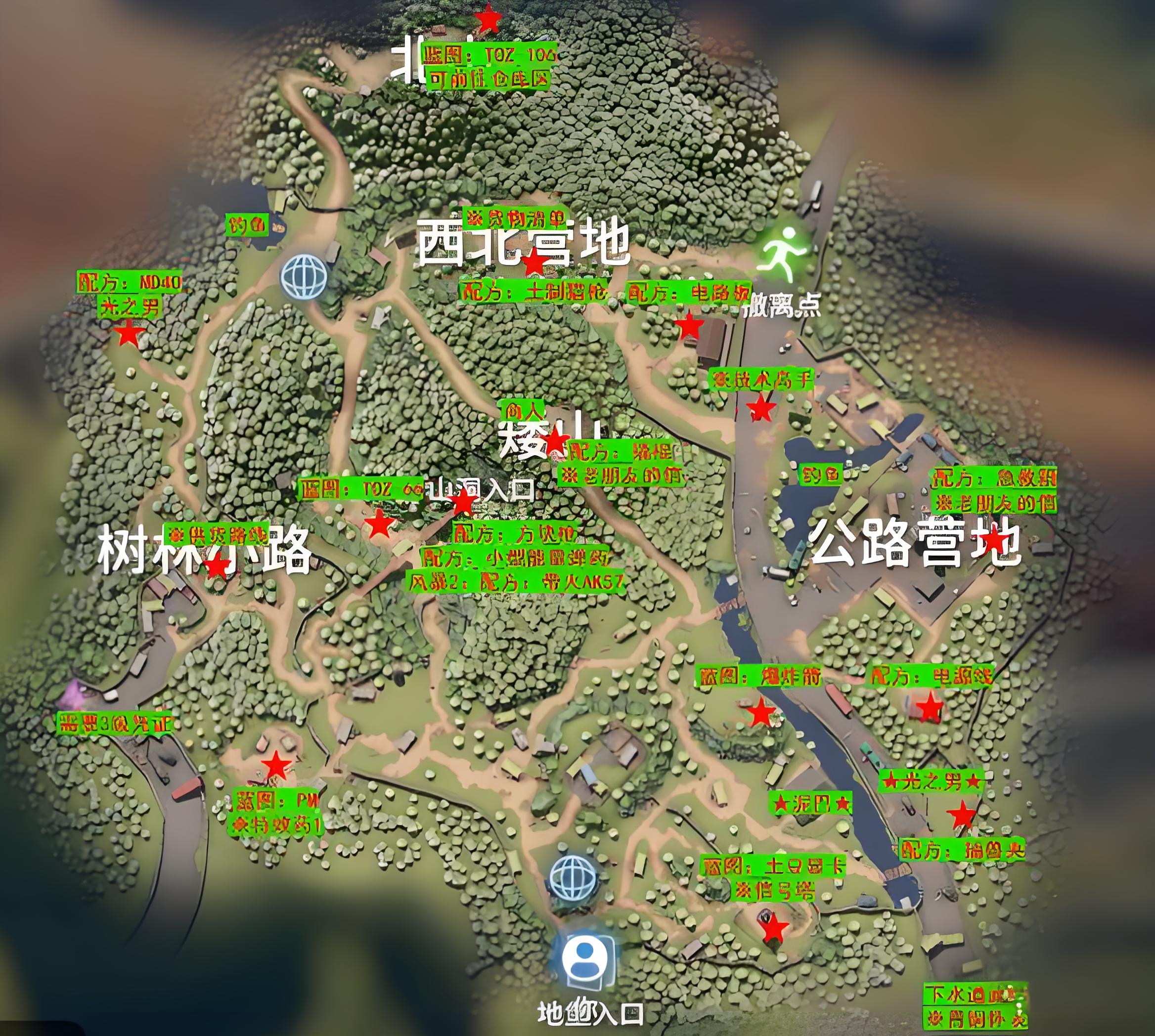 逃离鸭科夫全地图收集点标注 逃离鸭科夫全地图收集点位位置分享