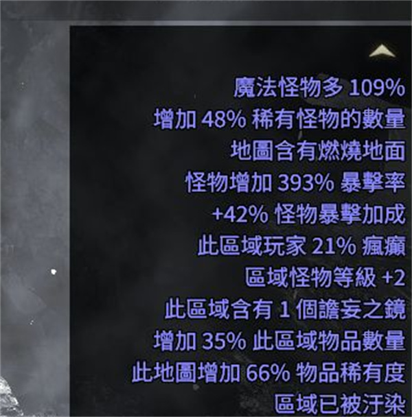 流放之路2此区域玩家21%疯癫介绍说明