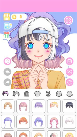 可爱的动漫女孩换装