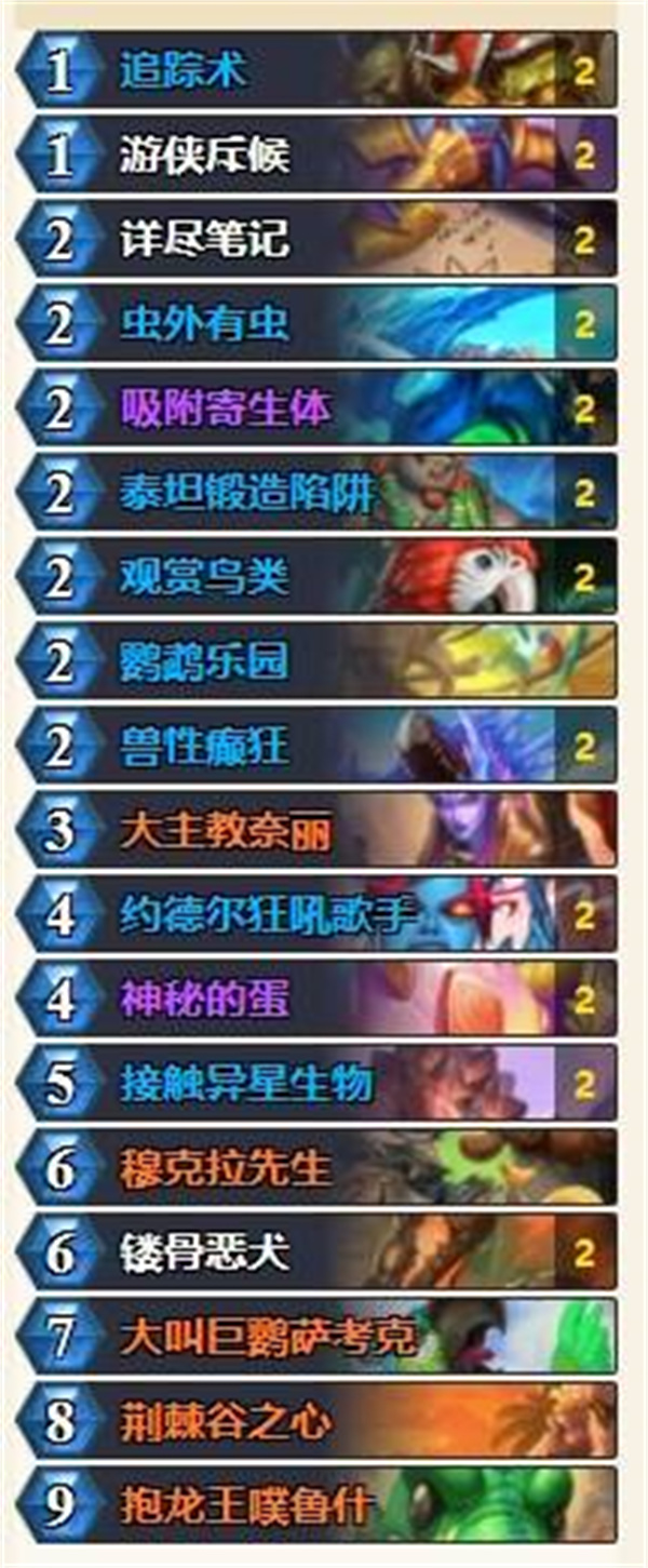 炉石传说发现野兽猎卡组推荐分享