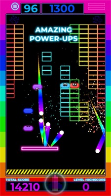 砖破碎机：霓虹灯挑战