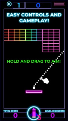 砖破碎机：霓虹灯挑战