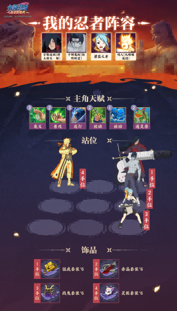 火影忍者忍者新世代幻境探险阵容怎么搭配