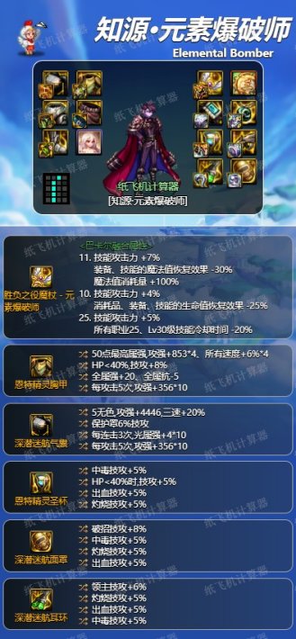 dnf神界版本元素爆破师毕业装备搭配攻略