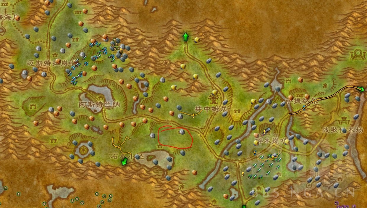 魔兽世界怀旧服Plus绿爪村在哪 绿爪村位置图示