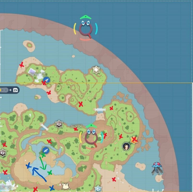 宝可梦朱紫蓝之圆盘海岸区全NPC位置一览