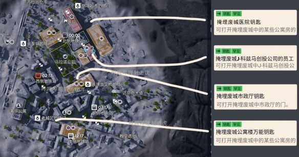 ARC Raiders钥匙全收集 弧光劫掠者钥匙分布点位一览