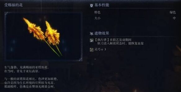 艾尔登法环黑夜君临受赐福的花 执行者专属受赐福的花获取攻略
